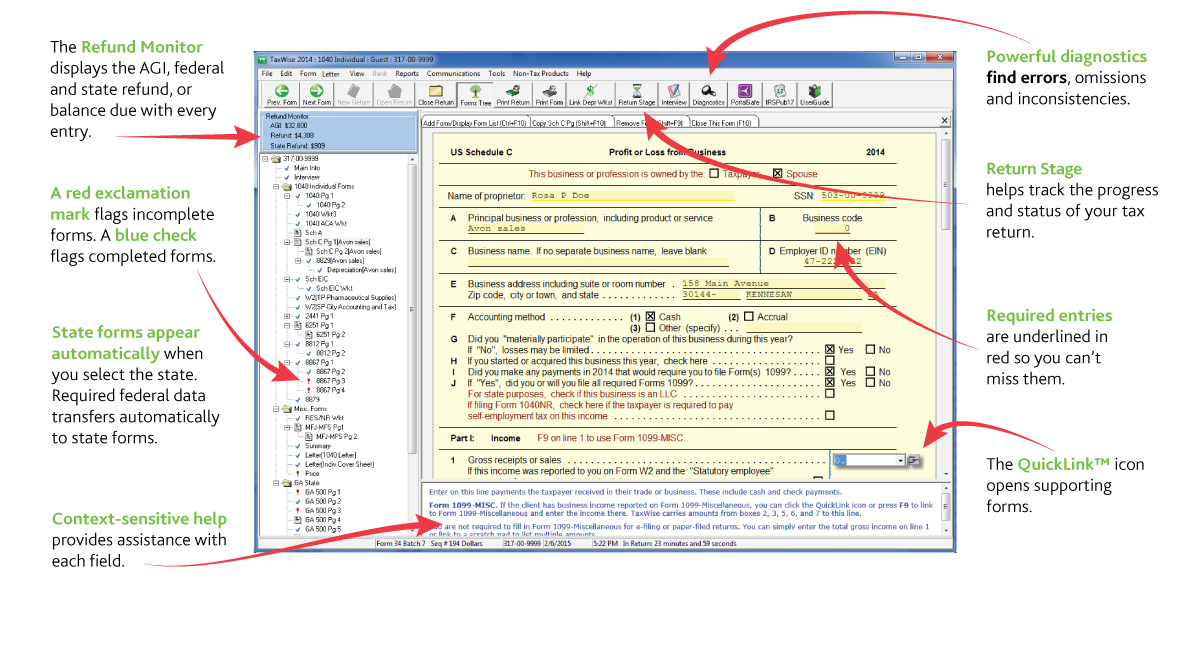 Taxes of P.R.
Software
Programa
Preparación de impuestos
Planillas
Taxwise
Taxpro
Federal
Income tax